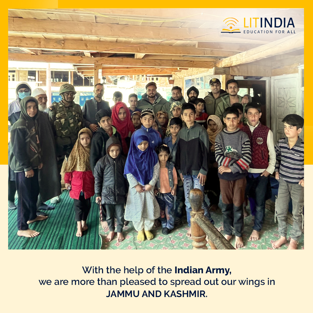ProjectLitindia's tweet photo. In the Machhal sector of J &amp; K's Kupwara district, Project Litindia, with the support of the Indian Army, inaugurated its 11th community library. This #library is the only library in the #Machhal sector of Jammu and Kashmir.

#ProjectLitindia #JammuandKashmir #Kupwaradistrict https://t.co/dSlIkQD9Lr