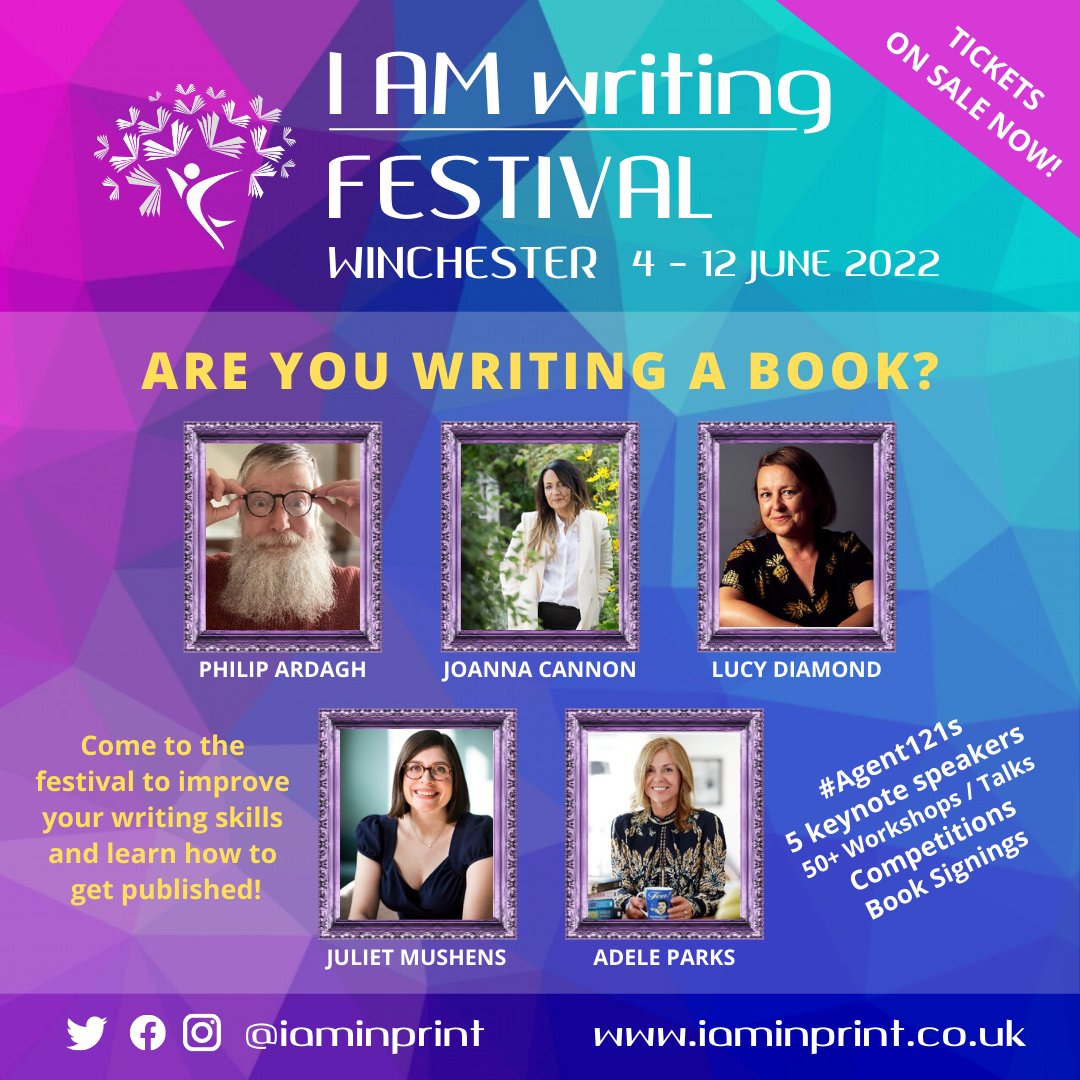 Are you up for a 2 1/2 hours high energy writing slam? Learn everything you need to know to write an outstanding novel, from <a href="/SimonHallNews/">Simon Hall</a> from #CambridgeUni - DON'T MISS this!
#amwriting #amwritingfiction #iamwritingfestival