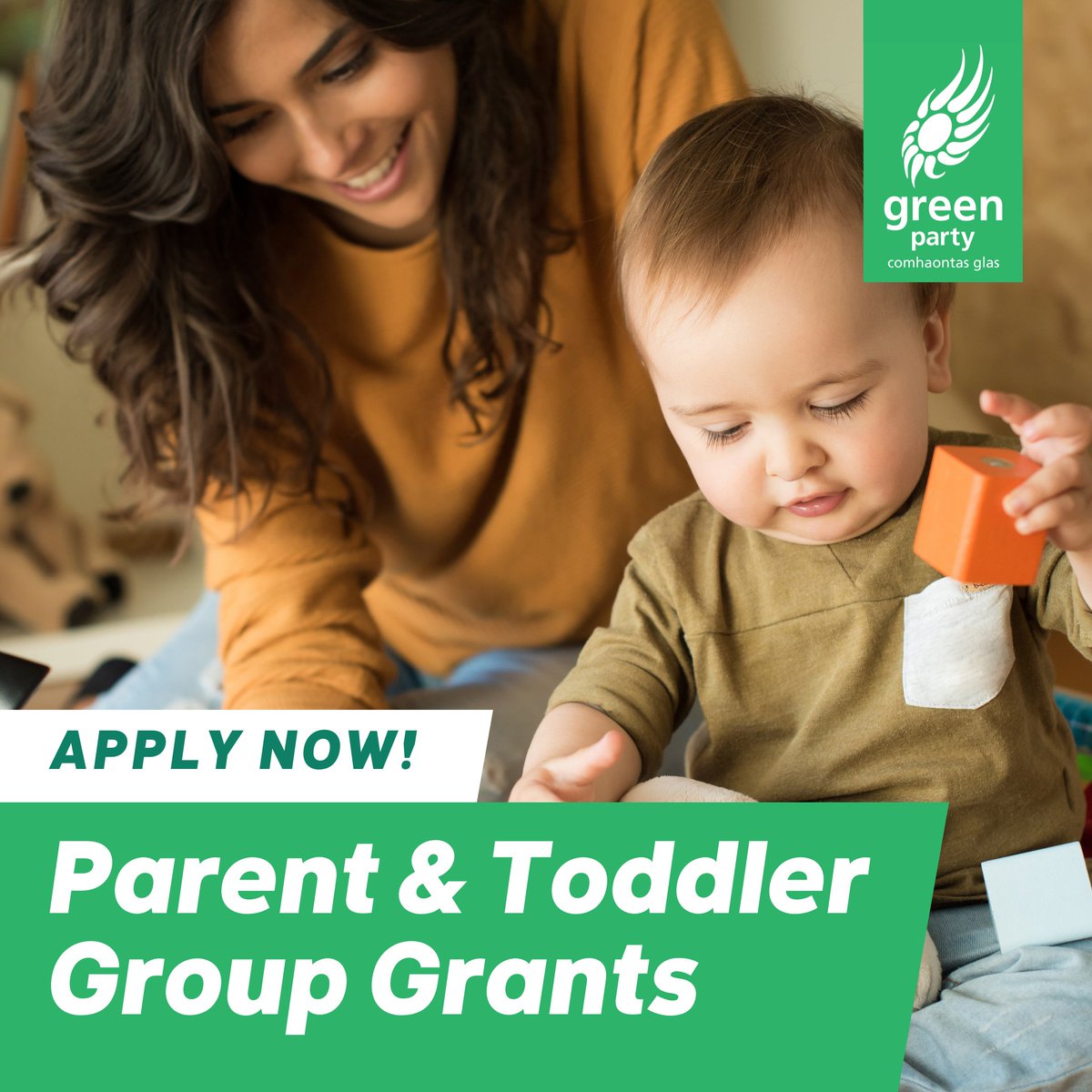 Minister @rodericogorman has announced details of the grants available to Parent and Toddler Groups under the 2022 Grants Initiative. Apply now for grants for: 🧸 Toys ✍️️ Training 🎨 Activities 👨‍👩‍👧 Buggy Walking Groups and additional sessions! 👉 gov.ie/en/press-relea…
