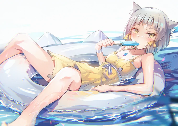 水着ニアちゃん!!🐈
#ゼノブレイド2 