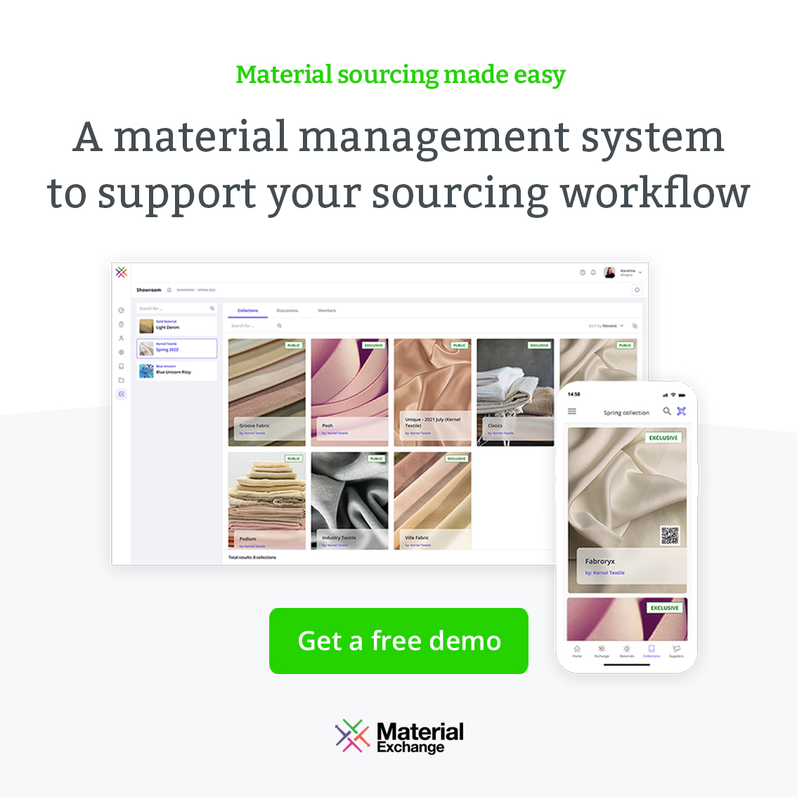 The material sourcing industry is demanding change. Support your sourcing workflow with a Material Management System and get seamless collaboration across your teams near and far all in one cohesive system! Learn more here: bit.ly/38Po05U

#MaterialManagement #Fashion