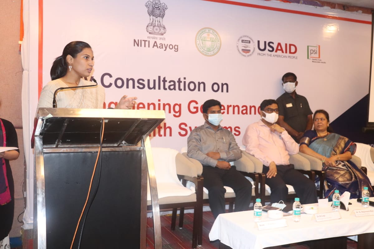 #TeamGWMC along with Hon'ble Mayor <a href="/Sudharani_gundu/">Gundu SudhaRani, GWMC MAYOR</a> have participated in the city consultation program on "Strengthening Governance of Urban Health Systems" - organised by <a href="/nitiaayog/">NITI Aayog</a> &amp; addressed the gathering about #warangalcity urban health governance. 
<a href="/KTRTRS/">RAMpage</a>
<a href="/arvindkumar_ias/">Arvind Kumar</a>