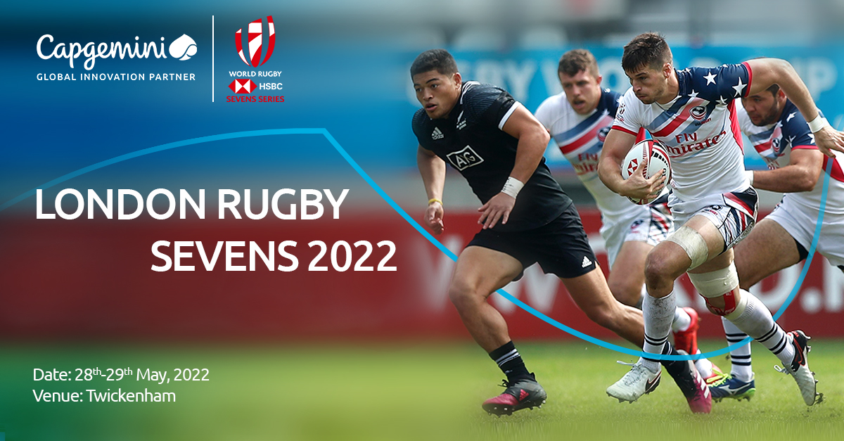 CapgeminiUK's tweet photo. The London Rugby 7s Tournament is back! As the official Global Innovation Partner, we’re thrilled to be back at the tournament which will be held at Twickenham on 28th and 29th May. Let the fun begin!  #GetTheFutureYouWant #HSBC7s #London7s @Capgemini https://t.co/vtPkAykyc0