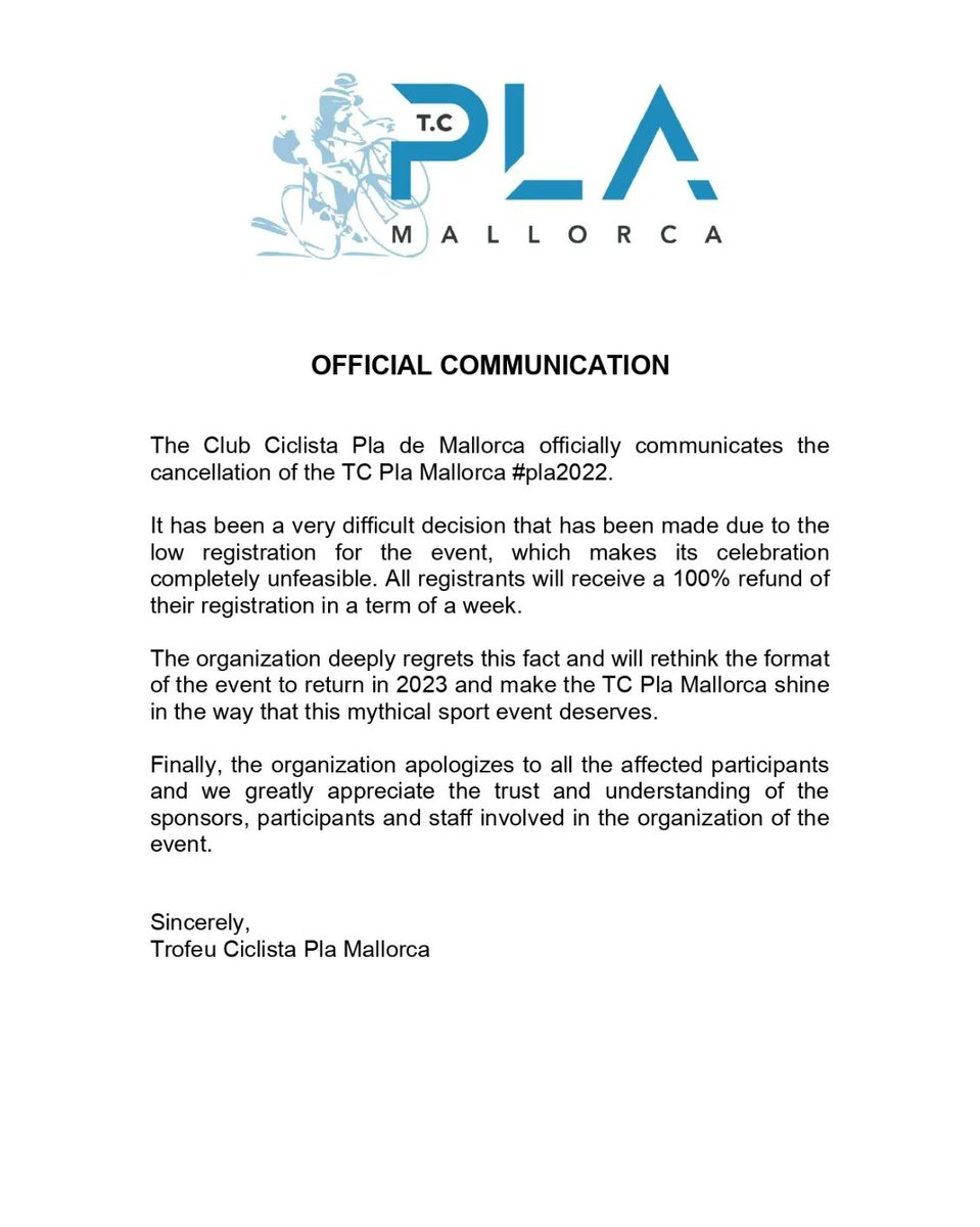 🛑 COMUNICADAO OFICIAL 🛑
🛑 OFFICIAL COMMUNICATION 🛑
¡Lo lamentamos profundamente!