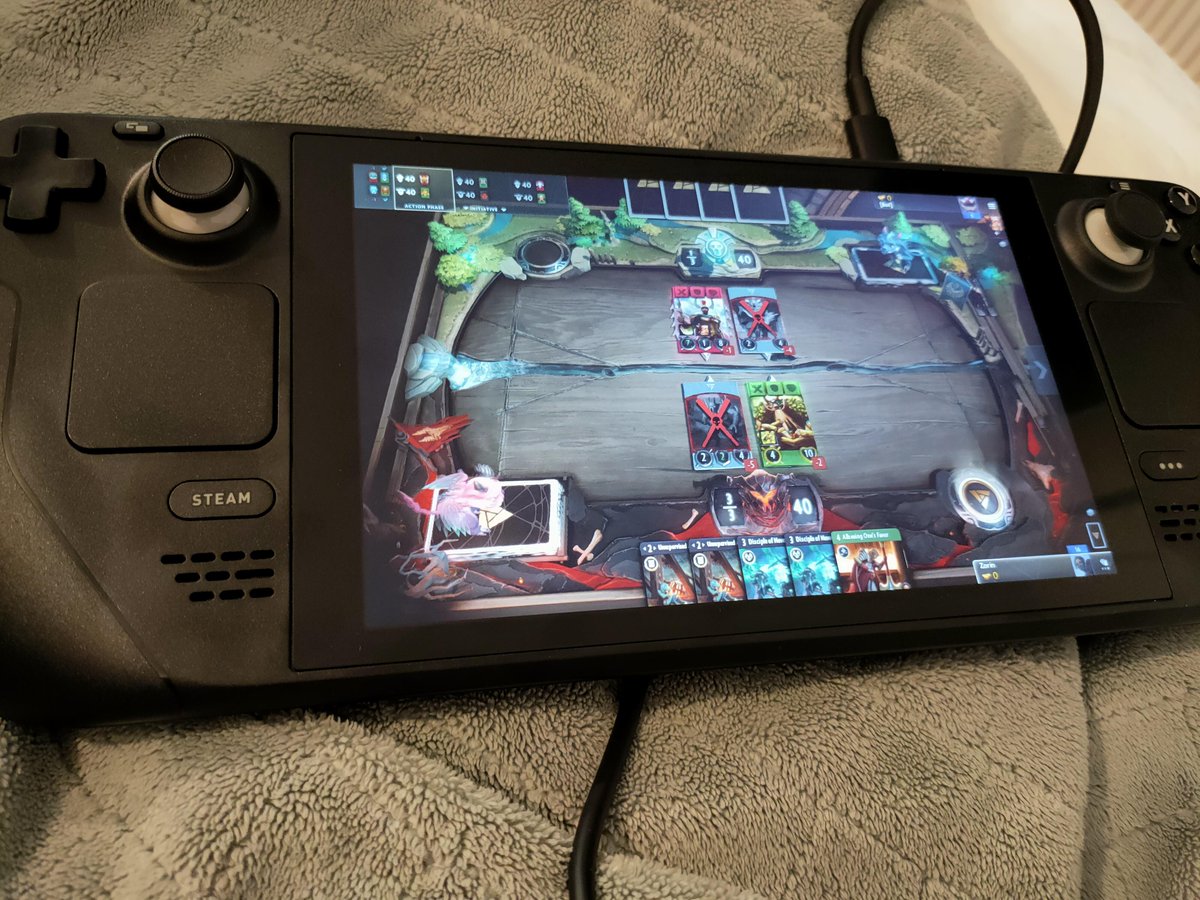Artifact_Fire's tweet photo. Looking pretty good on the Steam Deck. Shared by /u/CorinGetorix from Reddit! https://t.co/LCPbYnBdIf