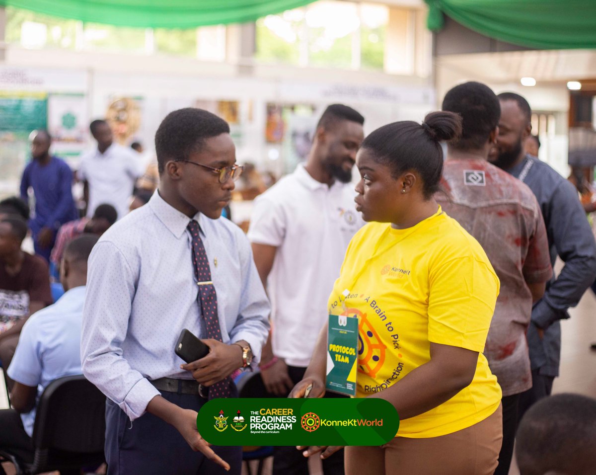 adusei_moses's tweet photo. Serving the people of Knust at Great Hall yesterday was an honor and an overwhelming experience.
It was a wonderful partnership with @konnektworldgh and the @knust_src Internship Directorate.β
#CareerReadinessProgram https://t.co/8mSTcb6M7v