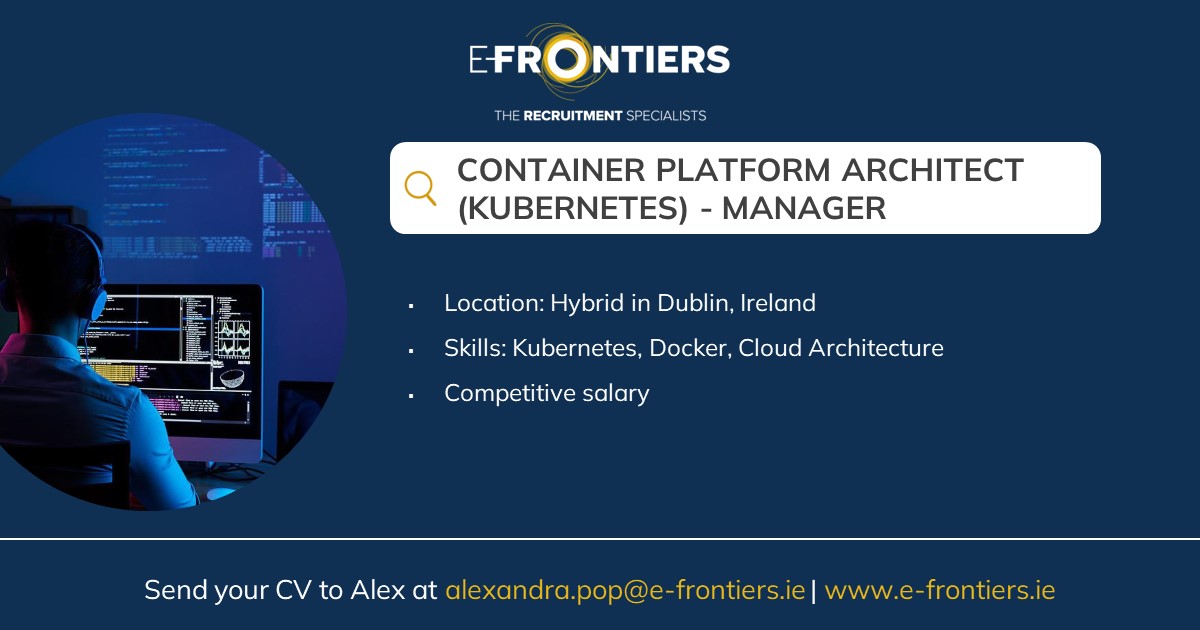 e_frontiers's tweet photo. Great opportunity to join a growing offering within a global Consultancy. You will be working on designing and building cloud platforms with #OpenShift and #Kubernetes
Are you interested in this?
https://t.co/s1UCT0SwED

#platformarchitect #ITmanagers #itarchitectures #ITjobs https://t.co/a04xZ5yam9