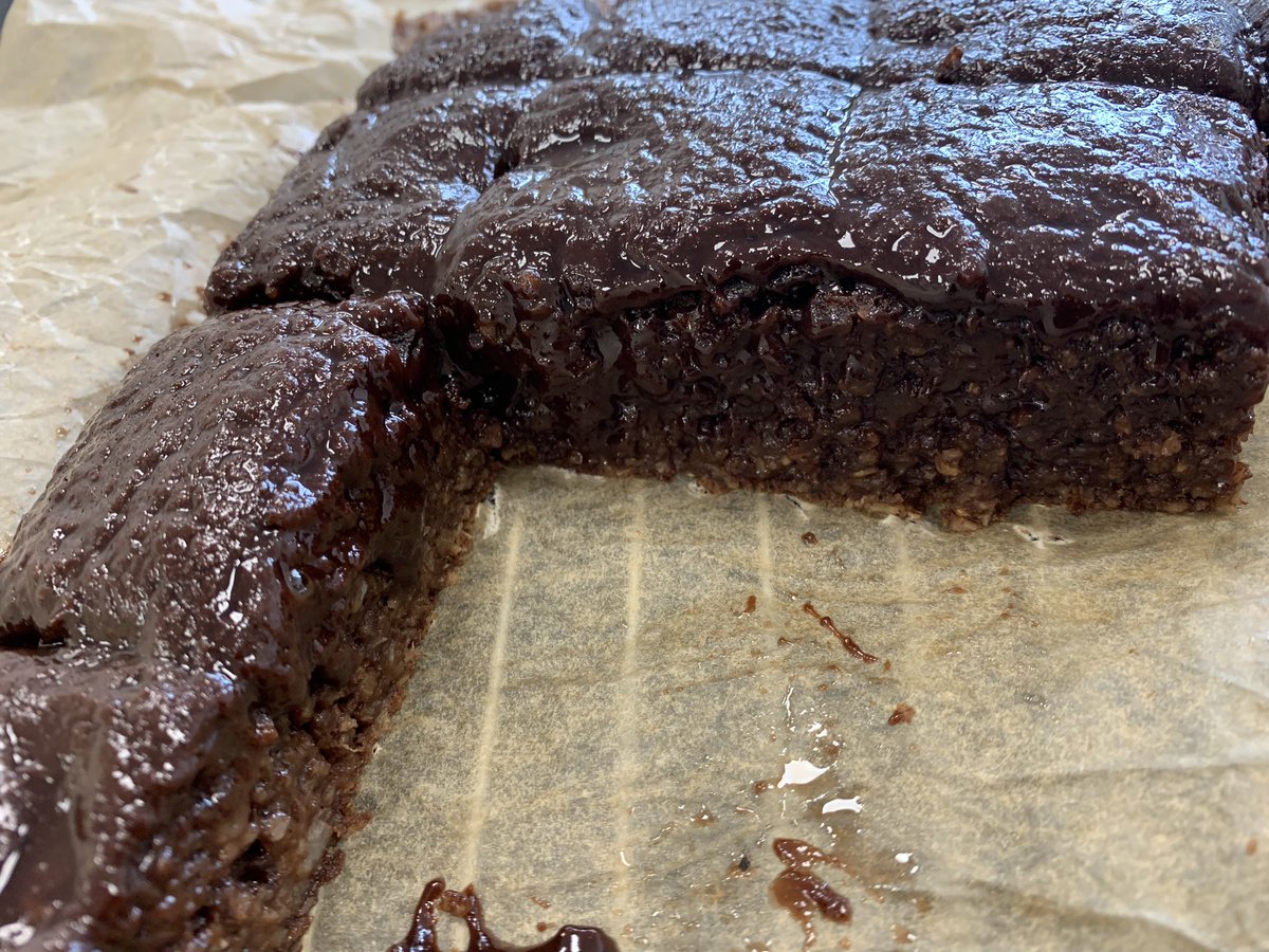 CCA trial of OATY CHOCOLATE CAKE, MC gave it all away as it had bananas in it