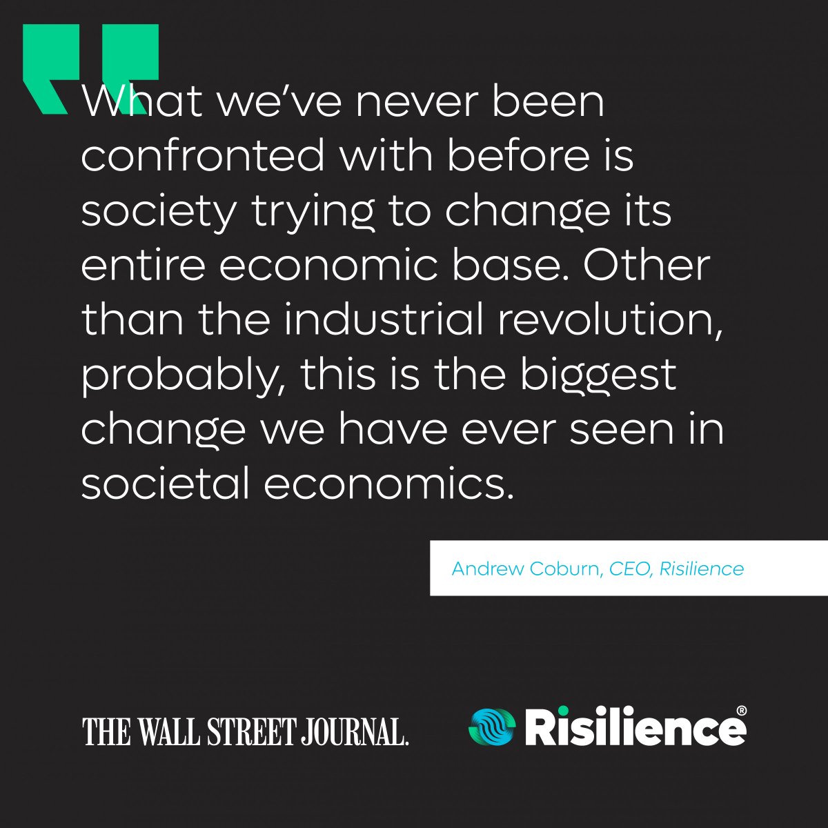 RisilienceTeam's tweet photo. Our CEO, Andrew Coburn featured in @EdMBallard's @WSJ article discussing societal shifts, known as transition risks, in relation to #climatechange and how these risks will impact businesses across the globe in the short term. https://t.co/pIDKKQ1uBV #climate #climatetech #netzero https://t.co/vDUMrLmClE