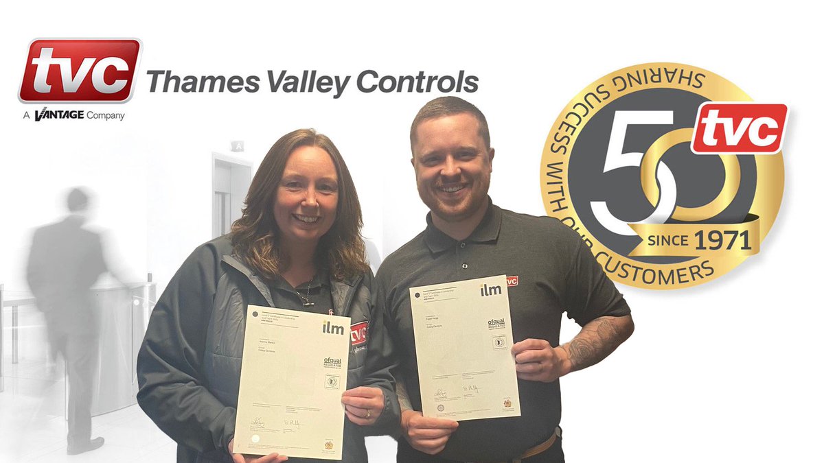 Congratulations to Fraser Hogg, Monitoring Technical Engineer and Joanne Martin, Customer Service Team Leader on successfully completing their ILM Level Two in Leadership and Management.  Well done.. #leadership #team #management #engineer #investinginpeople #future #tvcl
