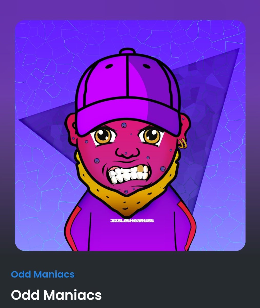 JizsleTheArtist's tweet photo. Good Day Ppl ✨️➡️➡️➡️➡️pls go check out #oddmaniacs collection... https://t.co/XM0LbQzzPl