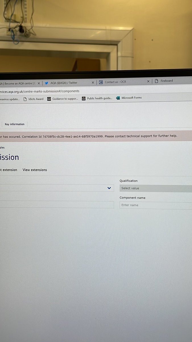 nutty_choco09's tweet photo. @AQA our curriculum staff keep getting error messages when trying to input NEA marks. Any idea when this is going to be resolved? https://t.co/Fip03xRVzH