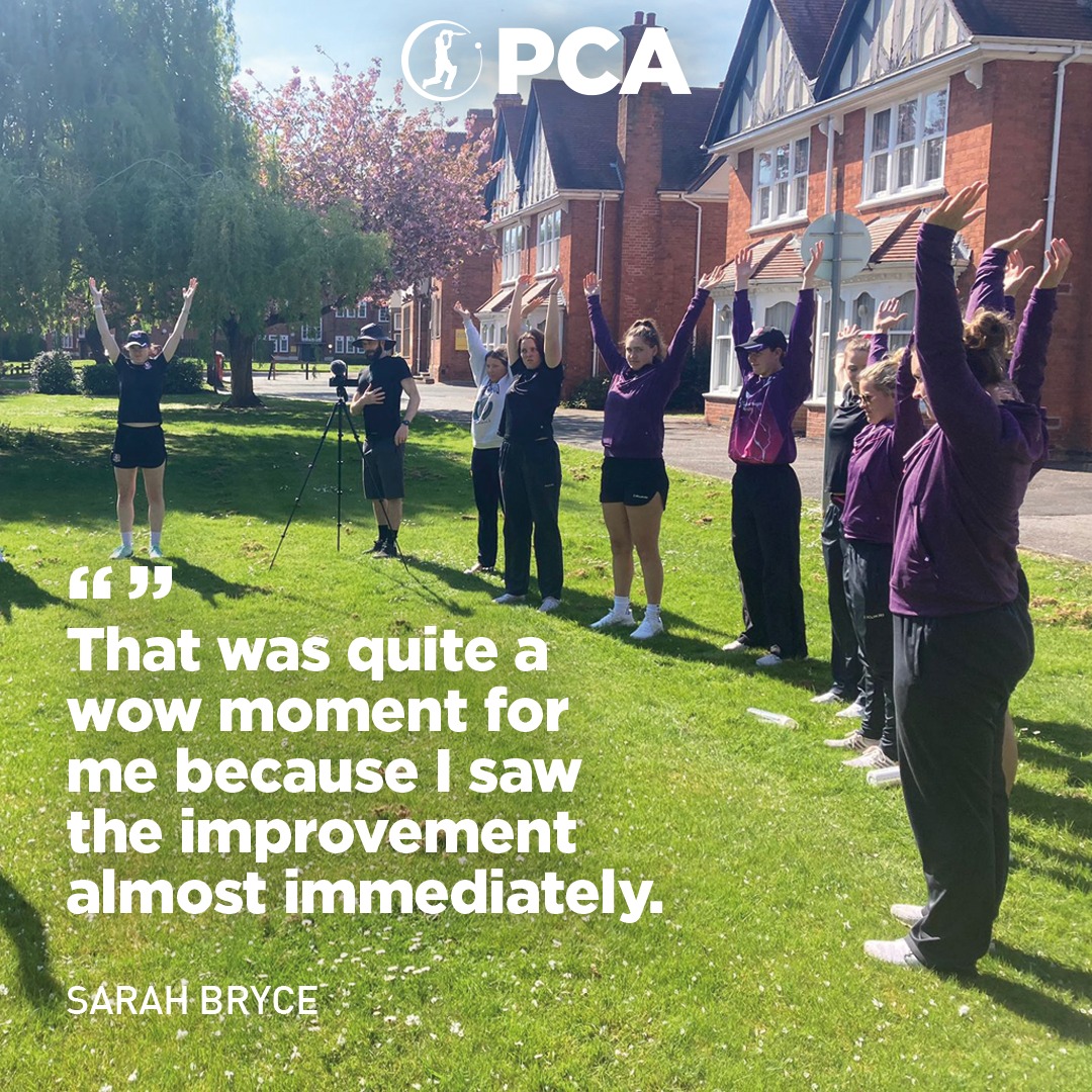 PCA's tweet photo. 🌬️ Breathing workshop reaches @Lightningcric 

🫁 @JackoHumanFlag ran a workshop for our members as part of the PCA Personal Development and Welfare Programme.

🧤 Wicket keeper @Sarah_Bryce08 set up the workshop ahead of the new season.

👉 Read more: https://t.co/cDHUGzSkdS https://t.co/dMuHI8wtq3