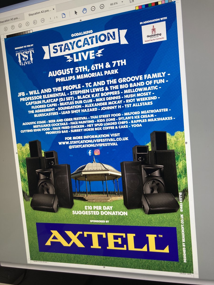 It’s been three long years, but we are so pleased to see the incredible @staycationlivefestival is back this August! #staycationlive #livemusic #lovemusic #godalming #surrey #livegigs #gigs #surreyevents #graphicdesign #design #posterdesign facebook.com/Staycationlive…