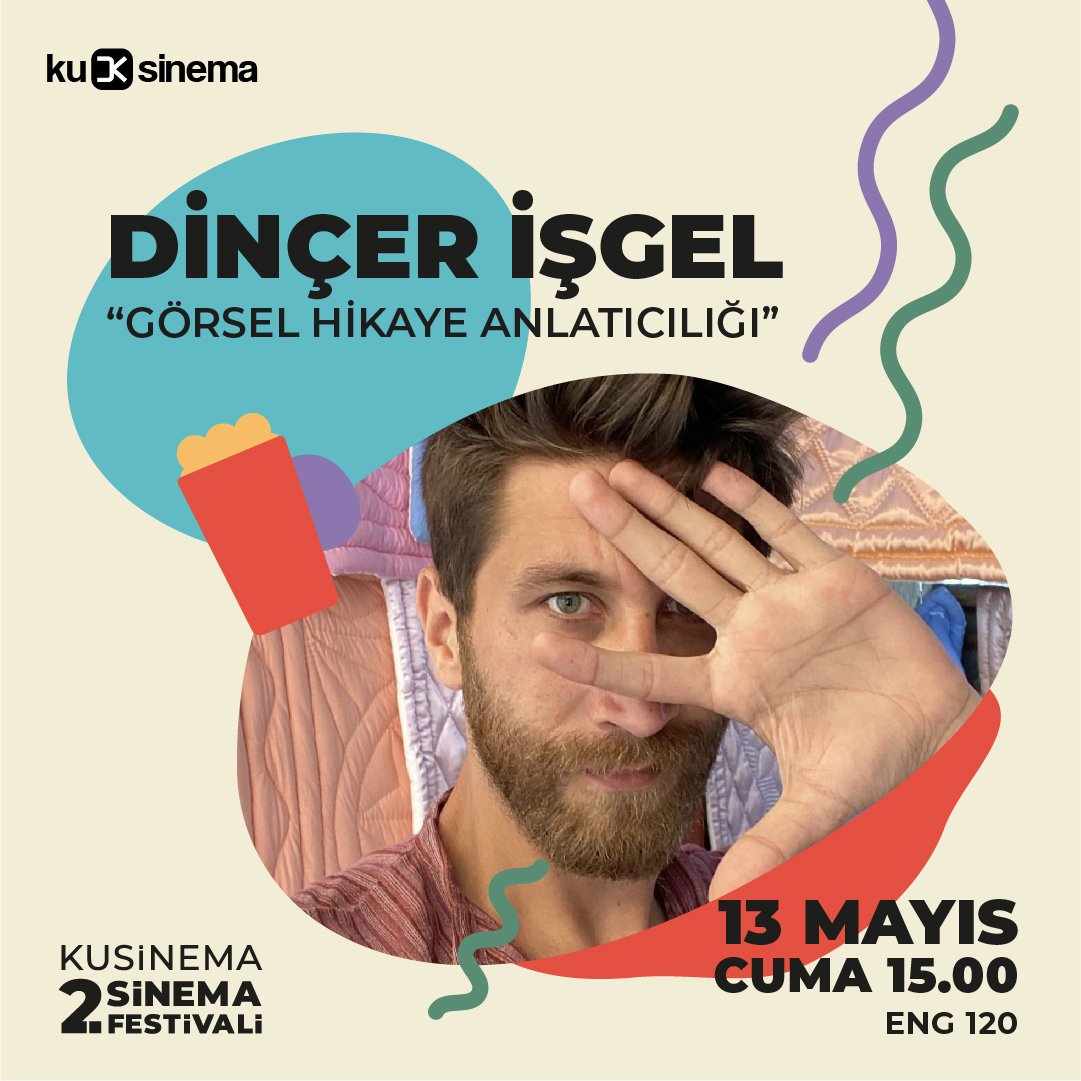 Dinçer İşgel 15.00'da bizlerle ENG120'de! "Görsel Hikaye Anlatıcılığı" söyleşisini dinlemek için bize katılın. 📽🖤