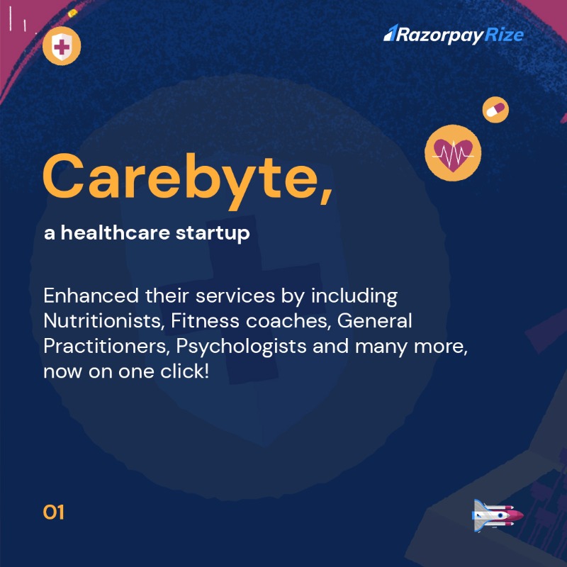 Razorpay's tweet photo. The #RazorpayRize community is dropping some 🔥🔥🔥 products as they grow! 🚀

@CarebyteHQ, @Attentioun, @CareerLeapHQ, @SlayOnCube