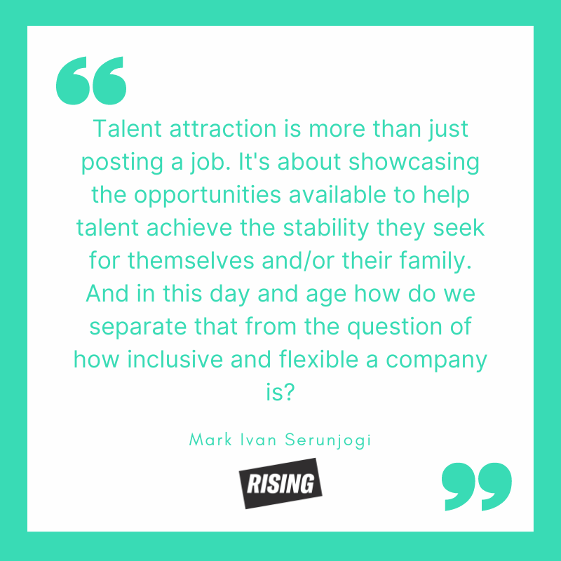 RisingBerlin's tweet photo. We couldn’t agree more with these words from @MarkieOh, Employer Brand Manager at @Zalando, about the absolute importance of inclusion and flexibility when it comes to talent attraction in today’s market. 
 
#talentattraction #powerofconnection #humanconnection https://t.co/wzvoZZFAU9