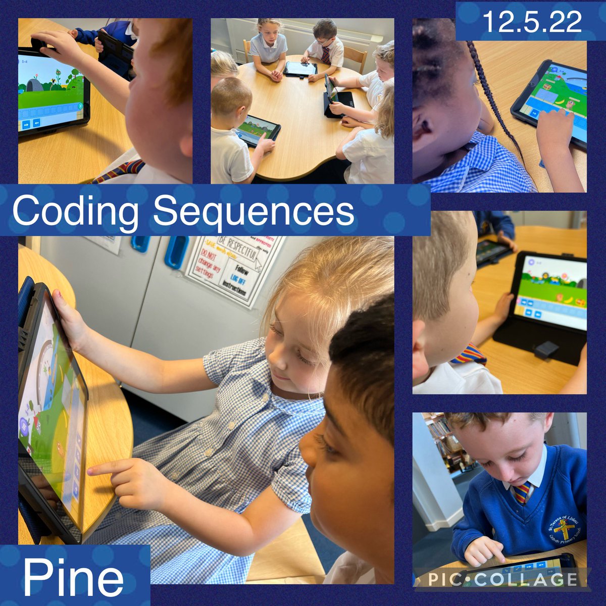 Mr_Tr1g's tweet photo. The children @year1_STOL have been coding sequences and loops this afternoon https://t.co/VC0T2weZPL