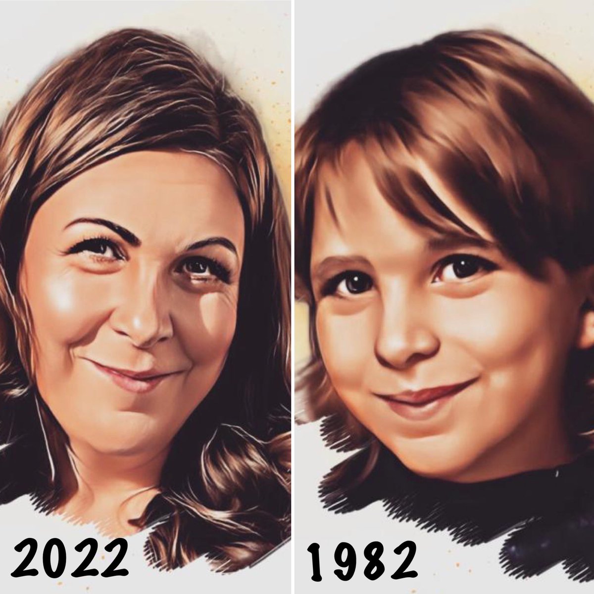 lisastanleysing's tweet photo. Two photos of me….one taken in 2022 and the other in 1982..scary how fast time goes by 🙈😳😜 #nostalgia #life #time #timegoestoofast #happy #makethemostofit #1982 #2022 #singer #lisastanleymusic https://t.co/l3dTemaEEv