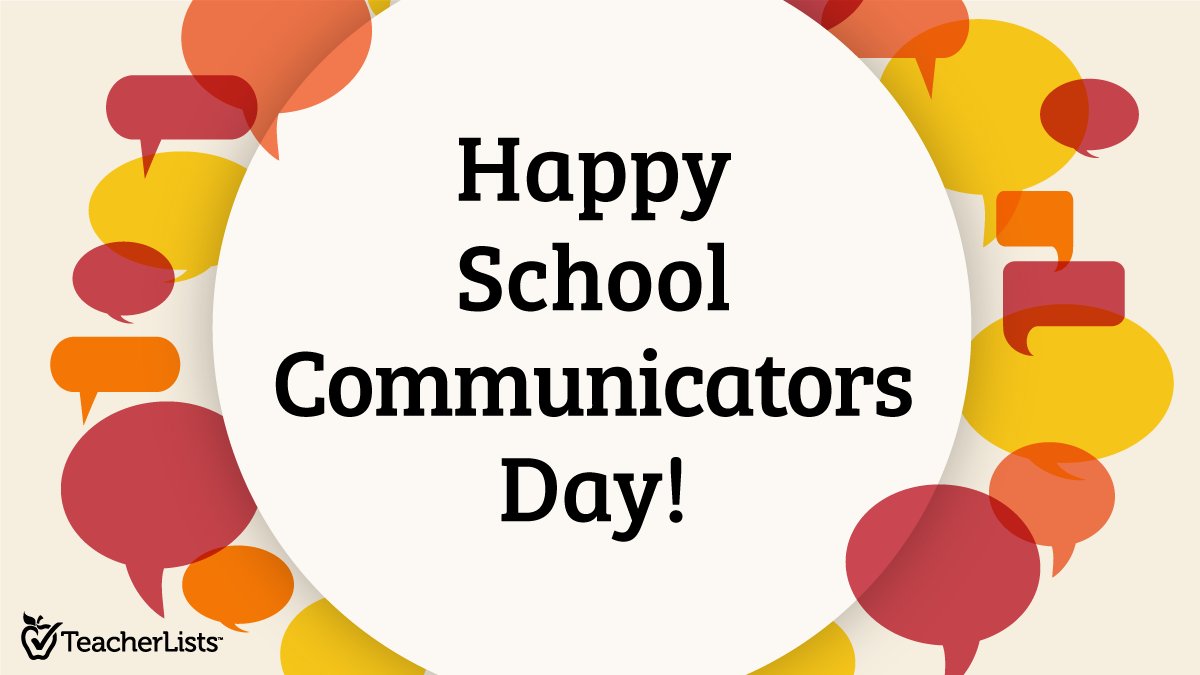 TeacherLists's tweet photo. Thank you to all #schoolcommunicators! We appreciate you and all you do every day! ❤️ https://t.co/7PMhB16AmM