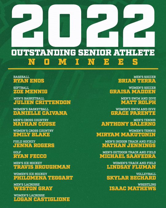 OswegoAthletics's tweet photo. Outstanding Senior Athlete Nominees! Be on the lookout to see which two athletes will receive the award! ⚓️ https://t.co/sshHAcSyON