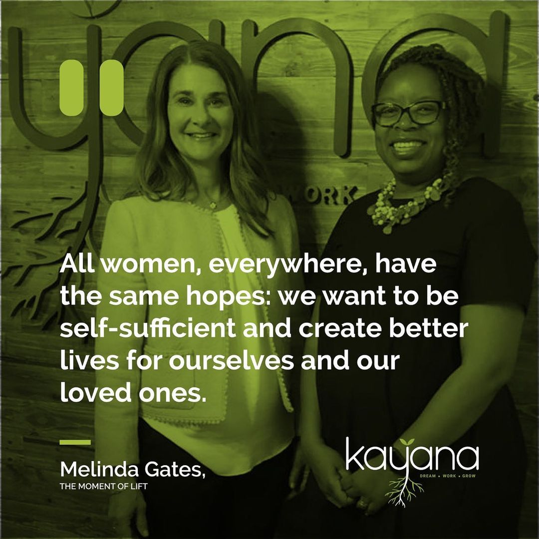 kayana_kenya's tweet photo. That time when we hosted @melindagates at Kayana.
We remain true to what we are about! Empowering women economically. We deeply believe we are the change this world needs!
#DreamWorkGrow #Aboutherbusiness #learnwithkayana https://t.co/s33V8OVXYC