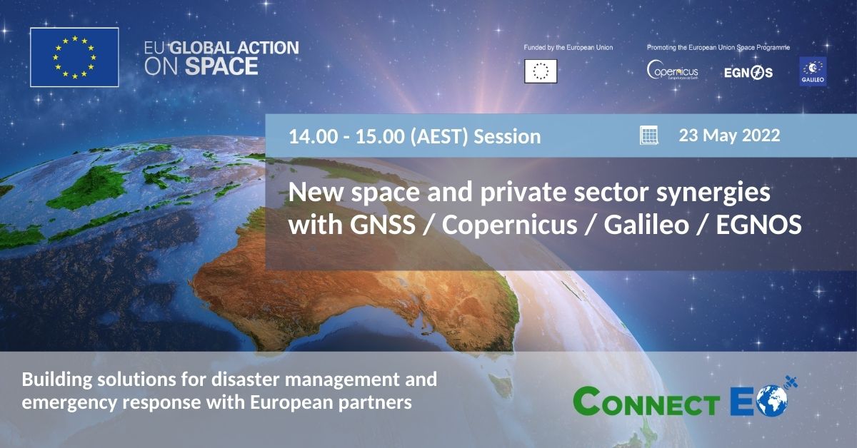 EUGlobalSpace's tweet photo. 🛰️ Our event at @LocateConf 22 will feature a session led by @CONNECTEO_EU dedicated to the many downstream opportunities created by #EUSpace for the #NewSpace private sector.

📅23 May
🕑14:00-15:00 (AEST)
🕑06:00-07:00 (CEST)

Register here ➡️https://t.co/zd5aeUynzt https://t.co/dbReS9oXgC