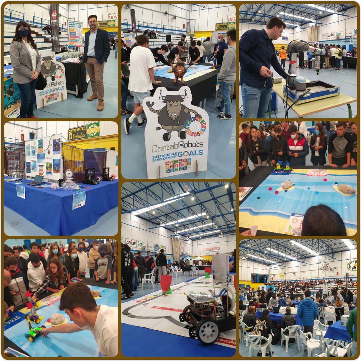 Pequeño aperitivo de lo que está siendo la Jornada de CantabRobots 2022 👏👏🤖🤖