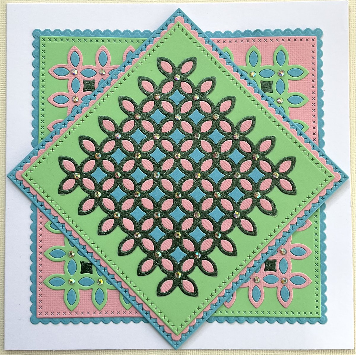 SueDix1's tweet photo. And some more samples made from my new #SweetDixie Backgrounds dies collection which weren’t featured in the shows today, but are available on Personal Impressions’ website. #Cardmaking #Craft #Diecutting #Crafting https://t.co/scnPrmDkmp
