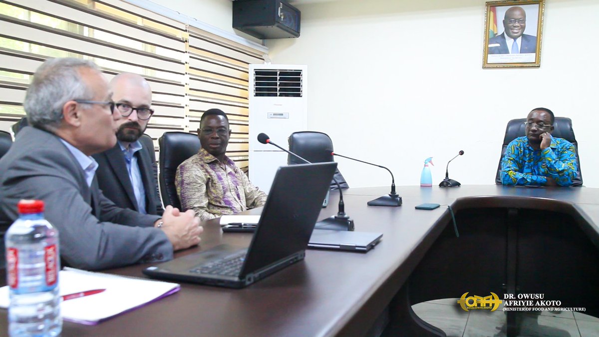 afriyie_akoto's tweet photo. On May 11 2022, I received a team of #investors from AfricanGlobal Schaffer. They hope to invest in a fully integrated #poultryproject at #Asutsuare here in the #GreaterAccra region. #Poultryproduction is an important feature of 🇬🇭s #agriculture & source of #income farmers. https://t.co/QuSxu6RY97