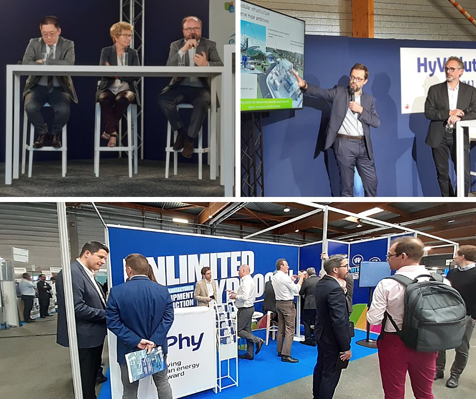 McPhyEnergy's tweet photo. [#HyVolution2022]
Encore une belle édition de @HyVolution, l'événement majeur de la filière #hydrogène qui s'est terminé hier soir. &amp; Comme présagé quelle effervescence ! Plus de 300 exposants et une très forte affluence de tous les acteurs de l'#H2😊
➡ https://t.co/dgheg3NCBb https://t.co/0qL3z9LRJh