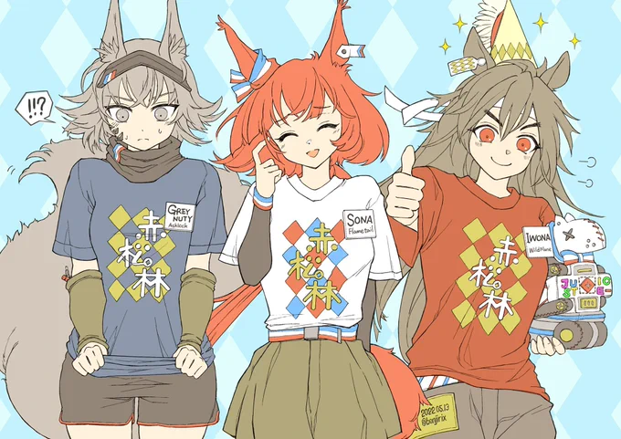 おそろいのTシャツ
#アークナイツ #Arknights #明日方舟 