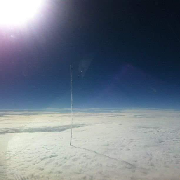 A Rocket leaving Earth