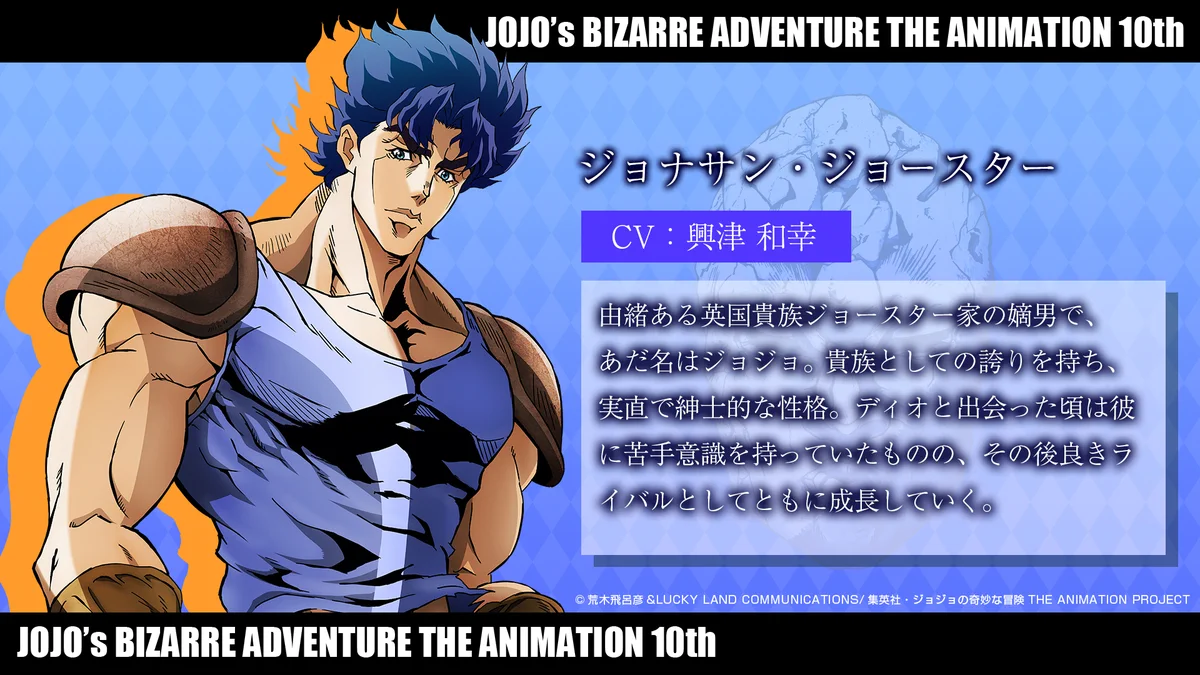 ジョジョの奇妙な冒険」アニメ10周年記念展 on X: 