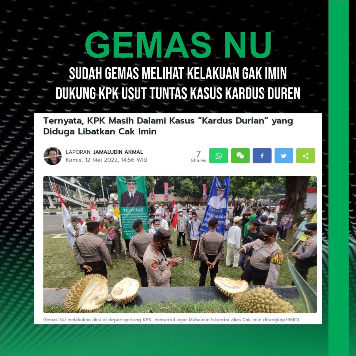 AzkaBilal5's tweet photo. Haaa kardus duren? Bikin mabuk duren gitu #CapresKardusDuren
Gak Imin Otoriter https://t.co/ylD3A24twJ