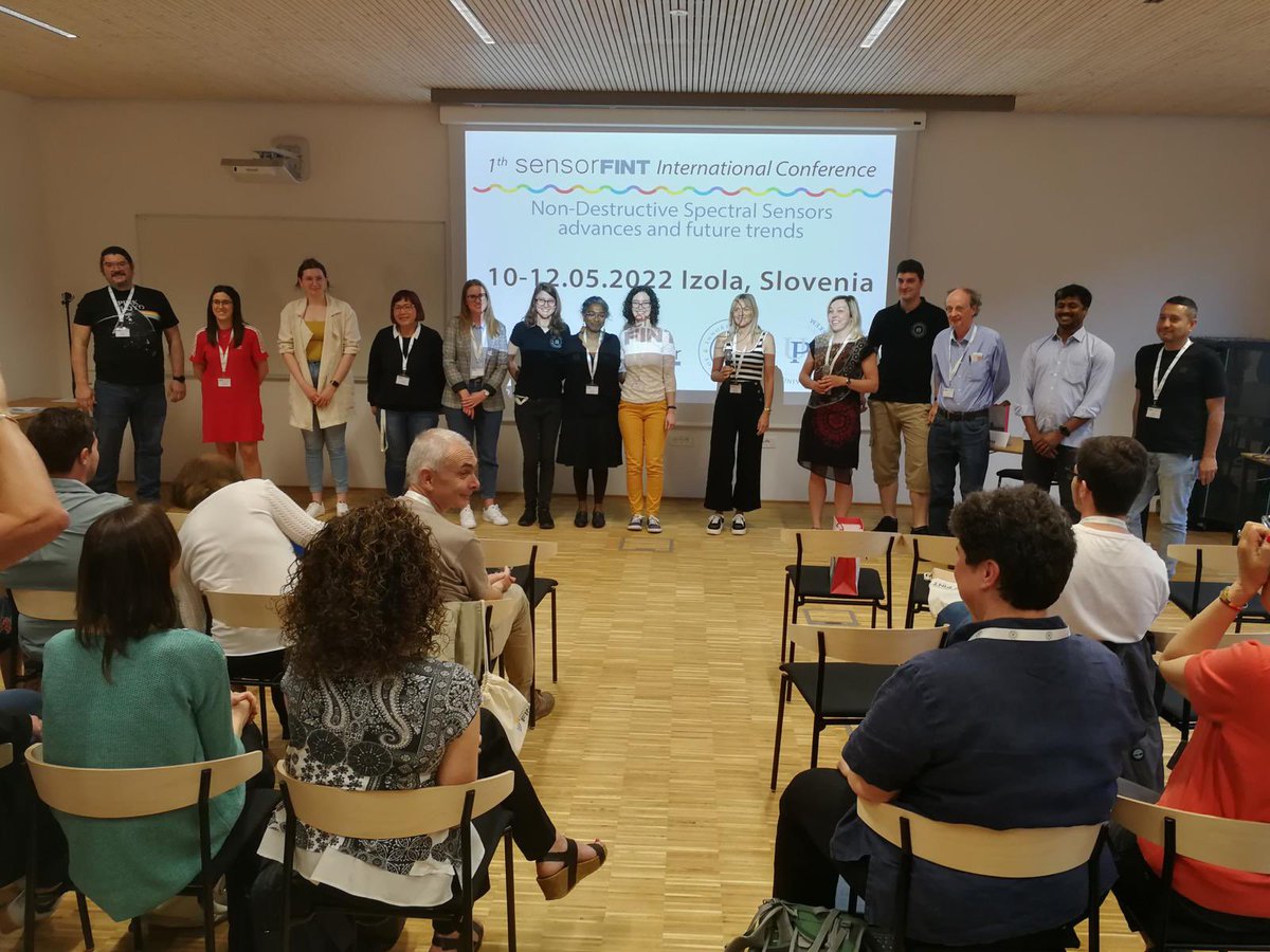 sensAIfood's tweet photo. Time to say goodbye 👋🏻 #Thanks to all the participants of our 1st International Conference
We would like to thanks our hosts @InnoRenewCoE and @si_upr
for the welcome and reception
Last day and closing photos 📷
#sensorfint #ndss #nirs #spectroscopy #costaction #slovenia https://t.co/4cQLuXOUad