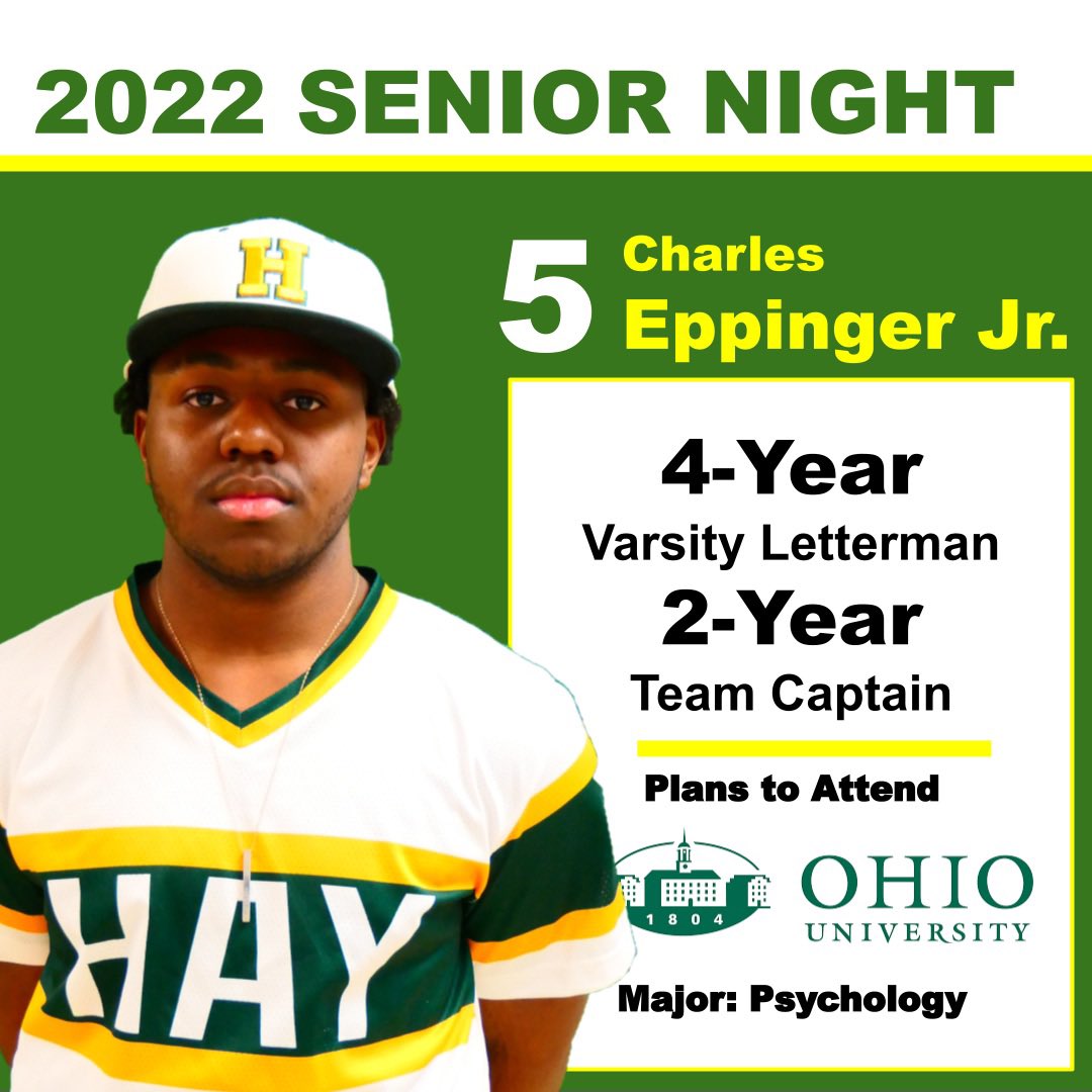Tonight we celebrate our lone senior in the final home game of the season. Charles’ favorite baseball memory is “applying the tag for an out in a throw down at second.”