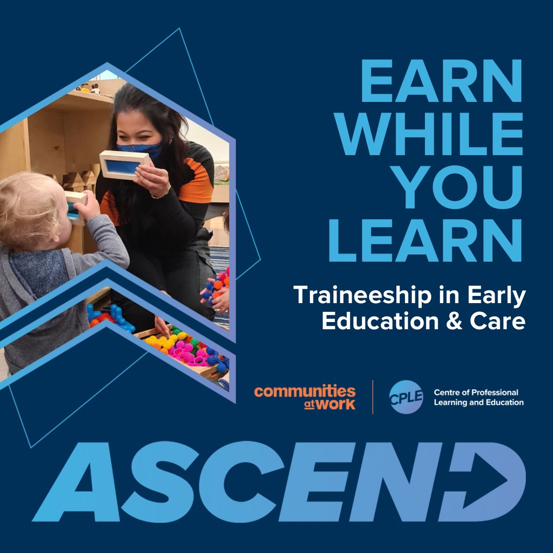 CommsatWork's tweet photo. We are looking for trainees to join our full-time 12-month paid traineeship program. Become an #educator - graduate with a Cert III in Early Childhood &amp; a potential offer of ongoing employment with Communities at Work: 

https://t.co/ZdxiX8Mt9H 

#canberrajobs #traineeship https://t.co/NxGZRqZC6Q