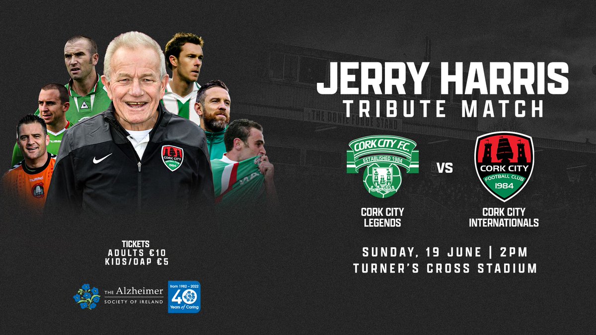 The Harris Family and Cork City FC are delighted to announce details of a testimonial match in memory of the late, great Jerry Harris.

📰 - corkcityfc.ie/home/2022/05/1…

#CCFC84 | #WeAreCity