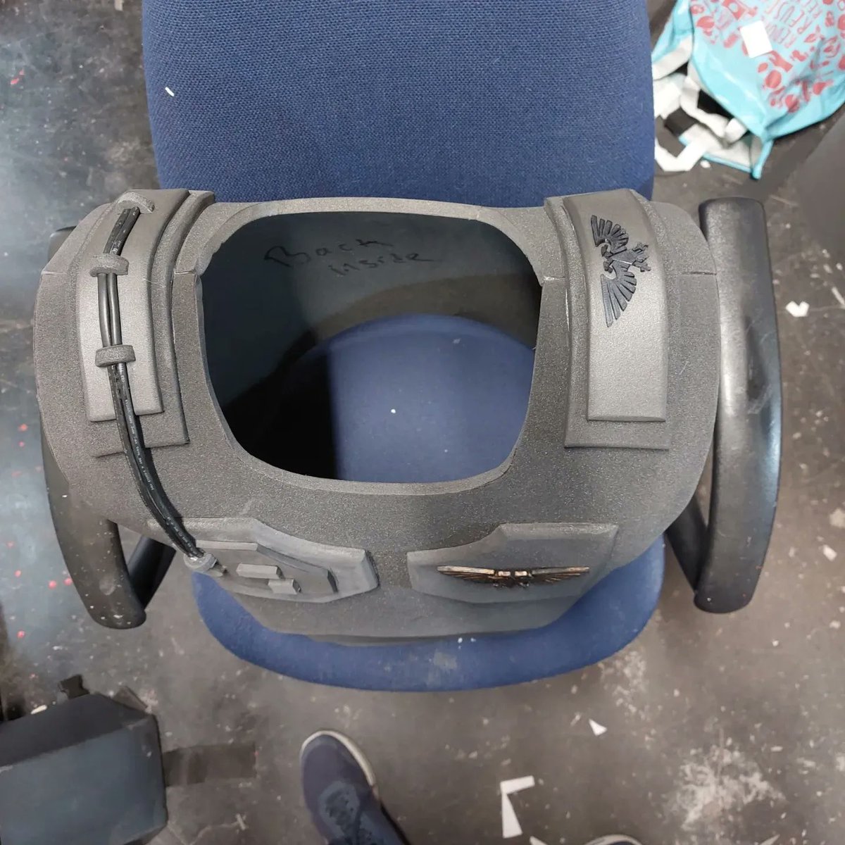 SpecificGeneric's tweet photo. The Kasrkin remake is coming along well! Most of the front of the chest is done, a little bit around the neck left to do then it's onto the backpack!
#cosplay #warhammer40k #polyprops #foam #foamsmith #gamesworkshop #ksarkin https://t.co/TQf3Qa88p5
