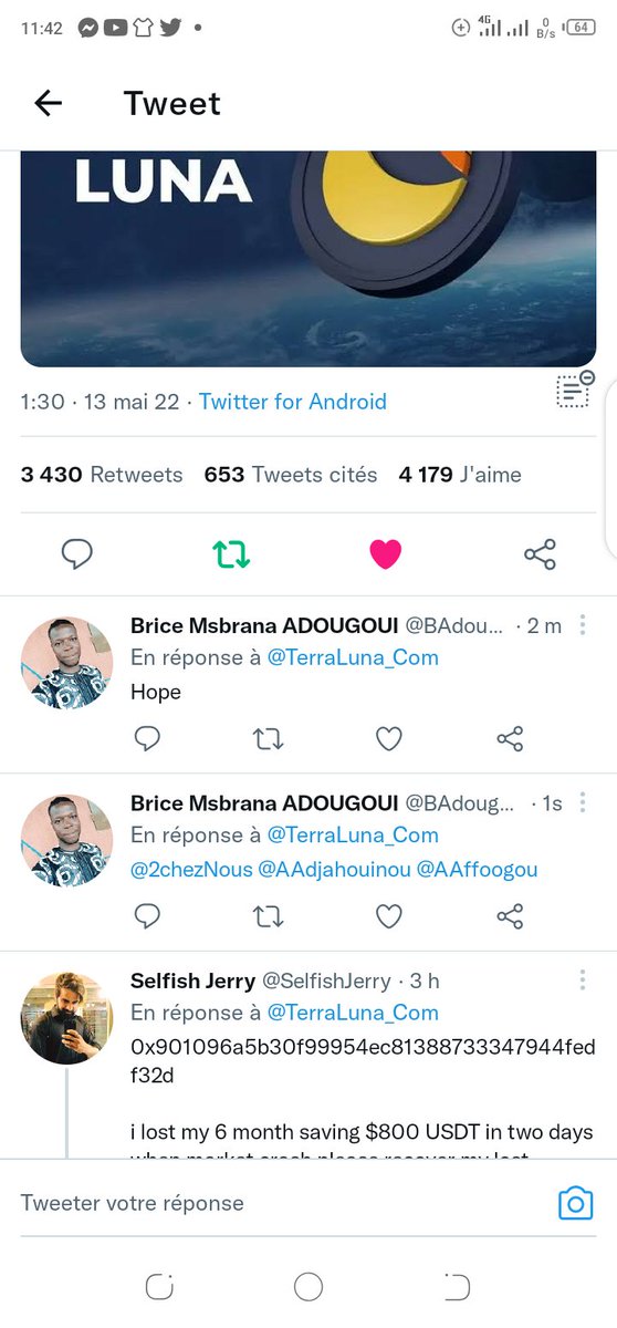 BAdougoui's tweet photo. @TerraLuna_Com 0x3c5ad58195d576ef49a58437a664b597868163f5 https://t.co/ajl4lcm8s9