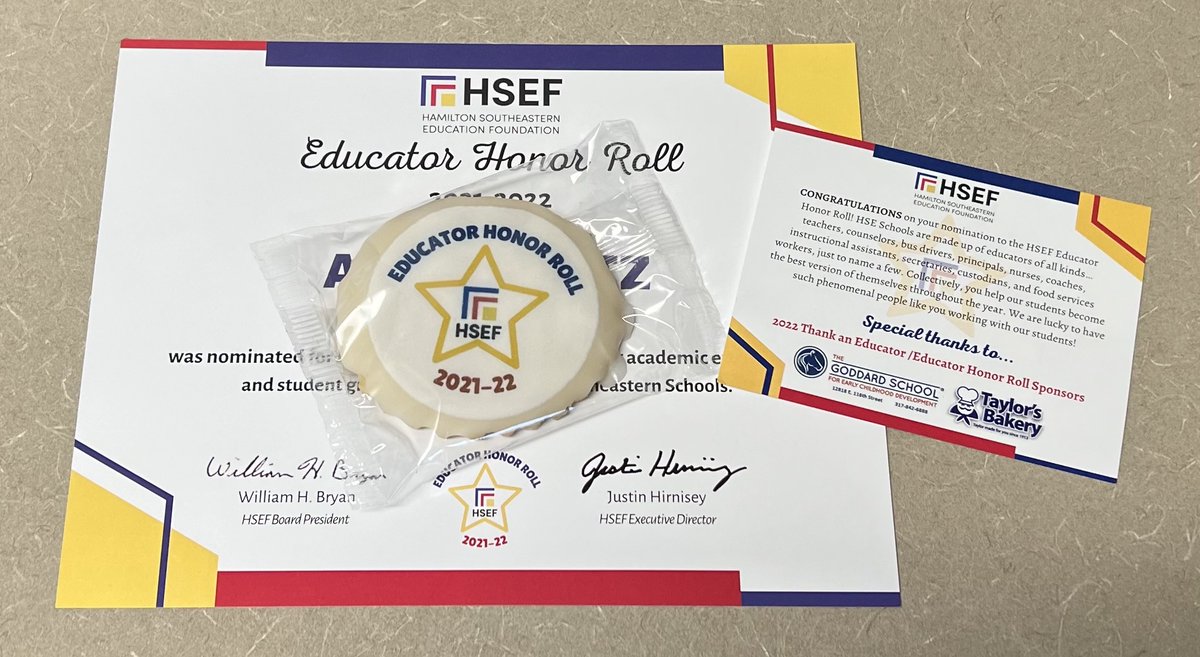 THANK YOU to our <a href="/HSESchools/">Hamilton Southeastern Schools</a> community for your support of HSEF's Thank an Educator program! 

Thanks to your generosity, we received more than 750 nominations for more than 600 incredible educators within HSE Schools. 

Thank you, thank you, thank you!