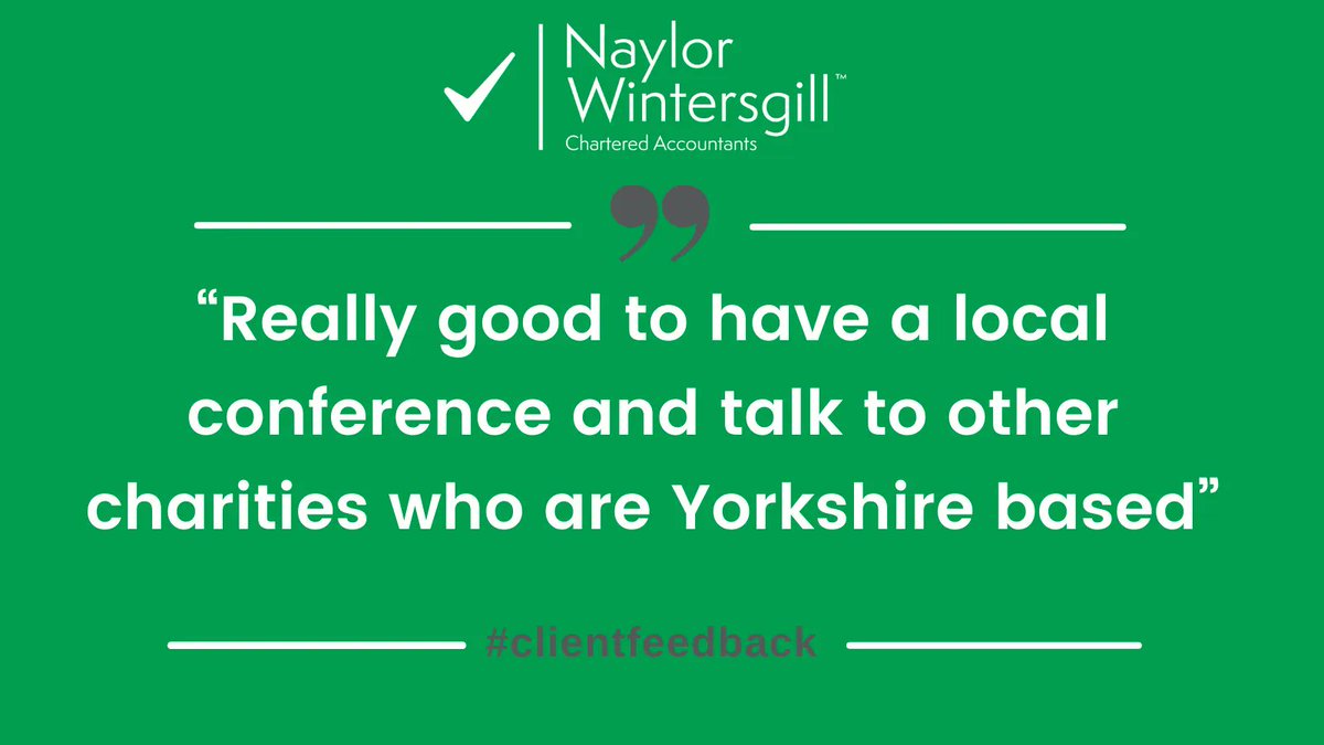 Naylorwintersg's tweet photo. It's #FeedbackFriday and this week we're sharing a comment received recently at our #charity conference at @Kala_Sangam!

A great event for our guests to gain vital support and insights for their #notforprofit organisation in #Yorkshire: https://t.co/l49LxzqZIo https://t.co/6HE26UZ3VD