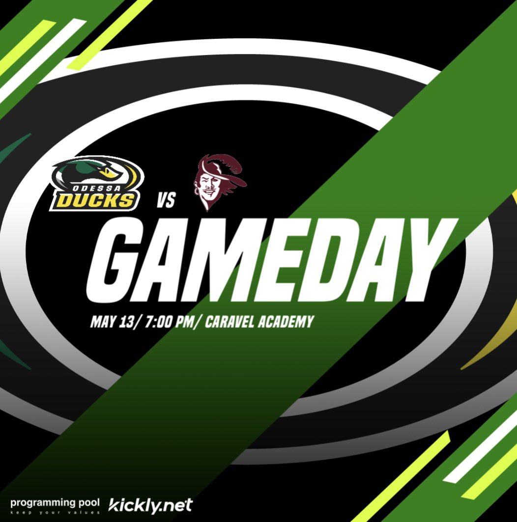 goducksbaseball's tweet photo. Friday Night Lights! Your 🦆’s head North for a matchup under the lights vs Caravel tonight at 7 PM! #FearTheQuack https://t.co/xTFtwWDyKV