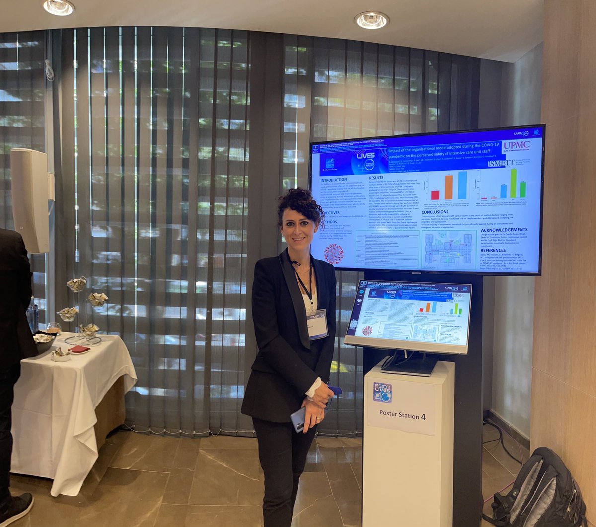 katerinailiopou's tweet photo. A new organisational model adopted during COVID pandemic in an Italian hospital was well received by the majority of staff ⁦@ElenaConoscenti⁩ #ESICM Congress https://t.co/bkQpIXPWXX