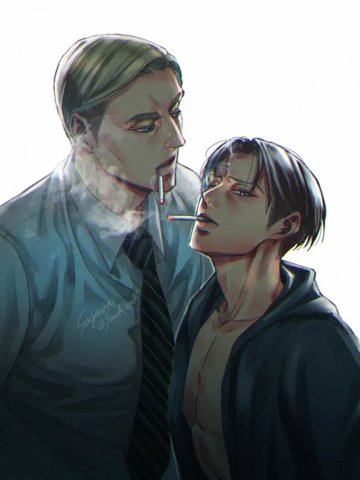 なんとなくエルリで煙草🚬 
