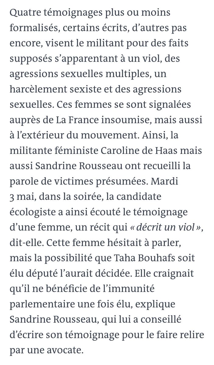 MacronardsFM's tweet photo. Precision très grave Rousseau, je dis bien Rousseau est au courant très très tôt avant le 7 mai et le 11 mai. Cette affaire est une honte. Et ces gens là #lfi etc donnent des leçons ??? Allô les médias ? #nupes https://t.co/CUEj8Wlvw9