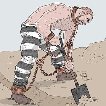 BearPrison's tweet photo. @chaser_hobbit Siempre me ha causado morbo la vida esclava dentro de las cárceles o prisiones, la tensión entre los reos mismos y entre los reos y los carceleros. Sobretodo en la época pasada donde se formaba la cadena de presos (chain gang) y los obligaban a trabajar encadenados en las calles. https://t.co/dcwT9Ul5Sl