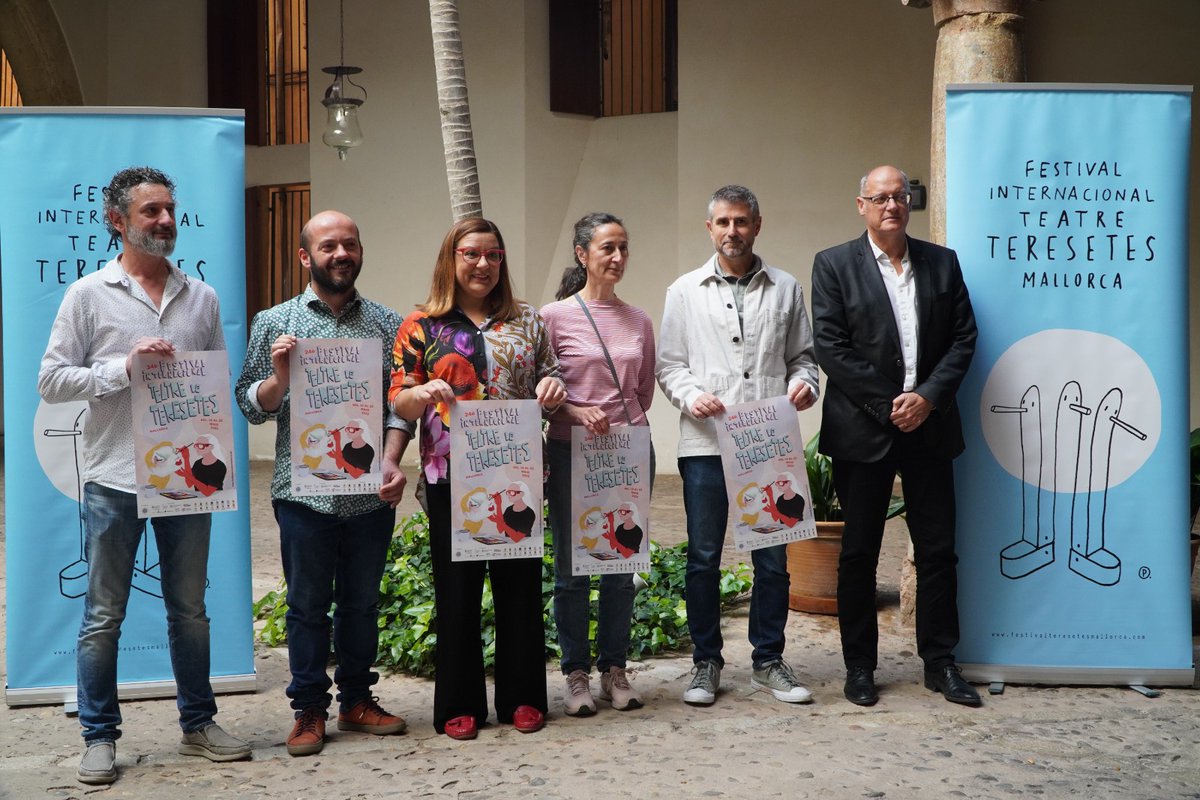 culturamallorca's tweet photo. 🤡Del 16 al 22 de maig veniu a endinsar-vos en el món de les #teresetes a la Misericòrdia i al @teatreprincipal al @FestTeresetes
Contents de col·laborar un any més en un festival adreçat a tots els públics i que especialment engresca els més petits en el món de la #cultura https://t.co/3OCaTEB9U5