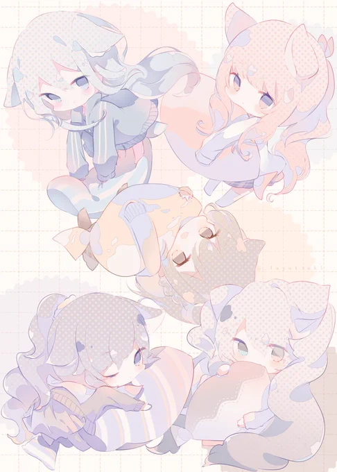 🐱
#prsk_FA 
#一夜めぐりて明日へ
※寄稿した絵なので、企画主催者さま以外の使用NGです 